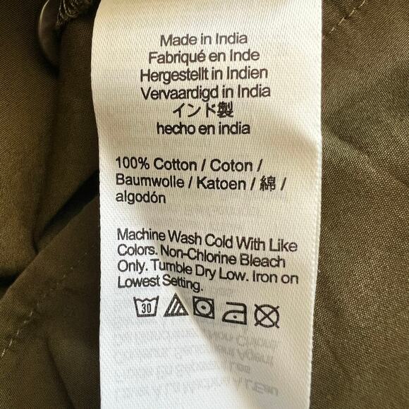 Madewell Top Women's Small Minimalist Button Up Crop Straight-Hem Shirt - Picture 8 of 10